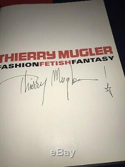 SIGNED Thierry Mugler FASHION FETISH FANTASY 1998 1st Edition Book. Rare