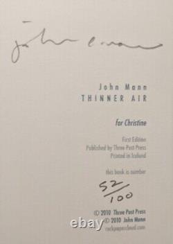 SIGNED Thinner Air (NUMBERED COPY)(FIRST EDITION)