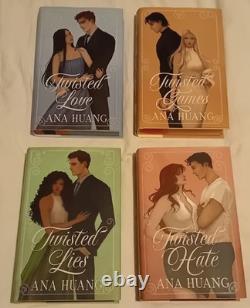 SIGNED Twisted Series Books 1-4 by Ana Huang FAIRYLOOT EXCLUSIVE Stenciled Edges SIGNED Twisted Series Books 1-4 by Ana Huang FAIRYLOOT EXCLUSIVE Stenciled Edges