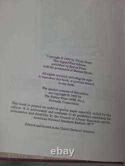 SIGNED Twyla Tharp Easton Press'Push Comes to Shove' First Edition Leather Book