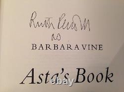 SIGNED Uncorrected Proof Barbara Vine ASTA'S BOOK 1st 1993, Ruth Rendell