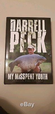 SIGNED x2 My Misspent Youth Darrell Peck carp fishing angling book 1st edition