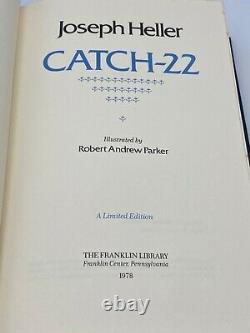 SIGNEDFranklin Library CATCH 22 Joseph Heller Collector Edition LEATHER BOOK