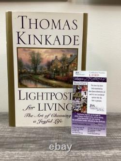 (SSG) THOMAS KINKADE Signed Hardcover 1st Edition Book Lightposts JSA COA