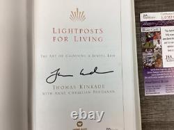 (SSG) THOMAS KINKADE Signed Hardcover 1st Edition Book Lightposts JSA COA