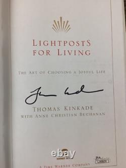 (SSG) THOMAS KINKADE Signed Hardcover 1st Edition Book Lightposts JSA COA