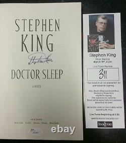 STEPHEN KING SIGNED DOCTOR SLEEP NOVEL BOOK FIRST EDITION WithCOA