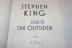 STEPHEN KING SIGNED'THE OUTSIDER FIRST 1ST EDITION HARDCOVER HC BOOK withCOA