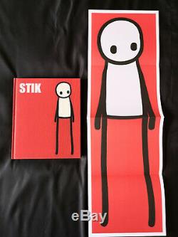 STIK 2015 Street Art book Hardcover 1st Edition Rare RED POSTER (Not Signed)