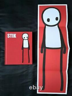 STIK 2015 Street Art book Hardcover 1st Edition Rare RED POSTER USED CONDITION