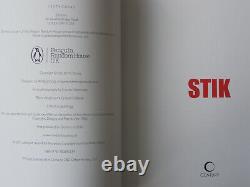 STIK rare Signed & Doodled 1st Edition Book 2015 + Signed Red Poster
