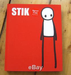STIK signed and doodled NEW book + signed RED poster 1st edition