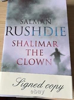 Salman Rushdie Shalimar The Clown Hardback Book SIGNED First Edition