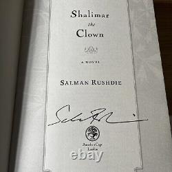 Salman Rushdie Shalimar The Clown Hardback Book SIGNED First Edition