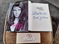 Sarah Miles Signed Book 1st Edition HB/DJ 1993 A Right Royal Bstard
