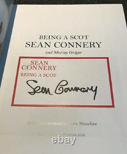 Sean Connery SIGNED 1st Edit book NEW Being A Scot James Bond hardback autograph
