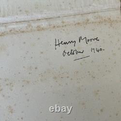 Shelter Sketch Book / Henry Moore 1944 Hardcover Signed By Facsimile