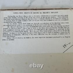 Shelter Sketch Book / Henry Moore 1944 Hardcover Signed By Facsimile