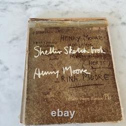 Shelter Sketch Book / Henry Moore 1944 Hardcover Signed By Facsimile