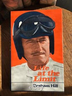 Signed 1970 edition Graham Hill'Life At The Limit' Book/VGC/UK Formula 1 Hero