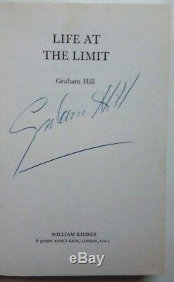 Signed 1970 hardback edition of Graham Hill'Life at the limit' book
