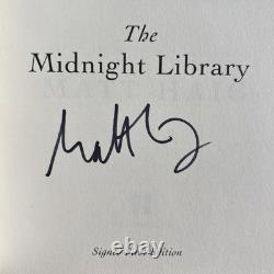 Signed 1st Edition MATT HAIG THE MIDNIGHT LIBRARY Hardback Book 2020