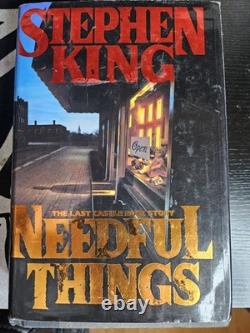 Signed 1st Edt, 1st Print Stephen King, Needful Things Original Dustjacket