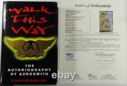 Signed Aerosmith Autographed Full Band Walk This Way 1st Edition Book Jsa Y54193