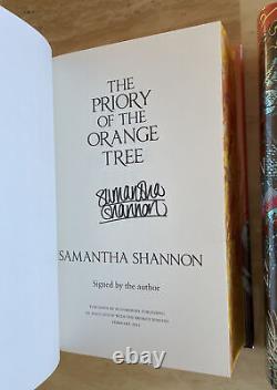 Signed BROKEN BINDING The Roots of Chaos Samantha Shannon Hardcover Book Set