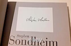 Signed (Bookplate) Stephen Sondheim'Finishing the Hat' 1st Edition Large HB BK