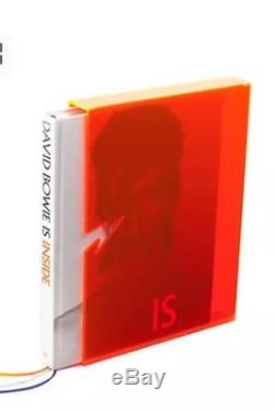 Signed David Bowie V&A Collector's Special Edition book with orange display case