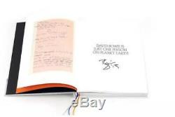 Signed David Bowie V&A Collector's Special Edition book with orange display case
