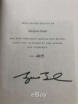 Signed Decision Points President George W. Bush Limited Edition Hardcover Book