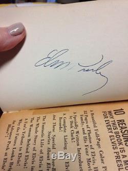 Signed ELVIS PRESLEY 1st edition book by James Gregory SIGNED BY ELVIS