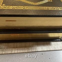 Signed Easton Press War Stories 2 Volume Matched Set Oliver North Free Ship