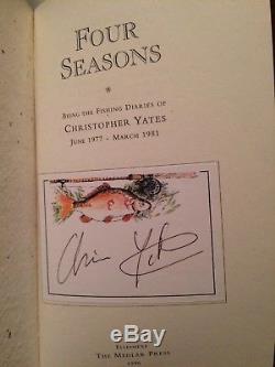 Signed FOUR SEASONS Chris Yates Fishing Book Carp Limited Edition Redmire Pool