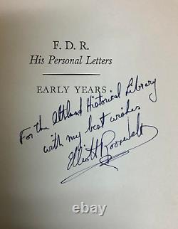 Signed First Edition F. D. R. Franklin Delano Roosevelt His Personal Letters