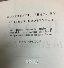 Signed First Edition F. D. R. Franklin Delano Roosevelt His Personal Letters