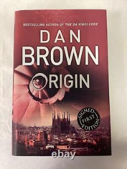 Signed First Edition ORIGIN By Dan Brown