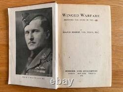 Signed First Edition Winged Warfare by Major W. A. Bishop V. C, D. S. O, M. C