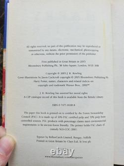 Signed -Harry Potter and the Half-Blood Prince 1st edition with Error Collectors