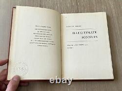 Signed Illegitimate Sonnets by Merrill Moore 1950 HC/1st Edition