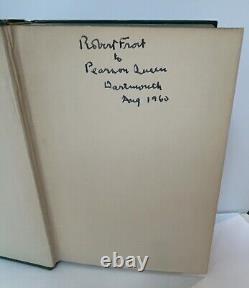 Signed Inscribed Complete Poems of Robert Frost 8th Printing Dartmouth 1959