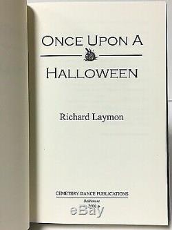 Signed Limited Edition Once Upon A Halloween Richard Laymon Cemetery Dance Book