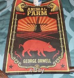 Signed Limited Edition Shepard Fairey Lot George Orwell 1984 Prints and Books