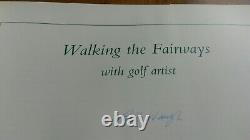 Signed Limited Edition Walking The Fairways With Golf Artist Bill Waugh Art Book