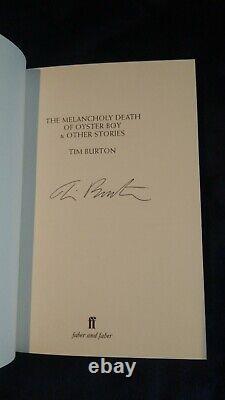 Signed Limited The Melancholy Death of Oyster Boy & Other Stories Tim Burton