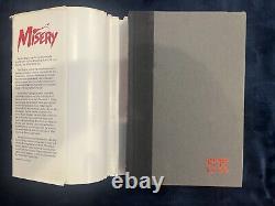 Signed Misery by Stephen King (1st Edition but with Book Club Edition DJ)