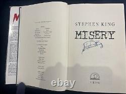 Signed Misery by Stephen King (1st Edition but with Book Club Edition DJ)