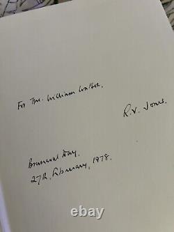 Signed Most secret war R V Jones Brittish Scientific Intelligence 1939-1945 Book